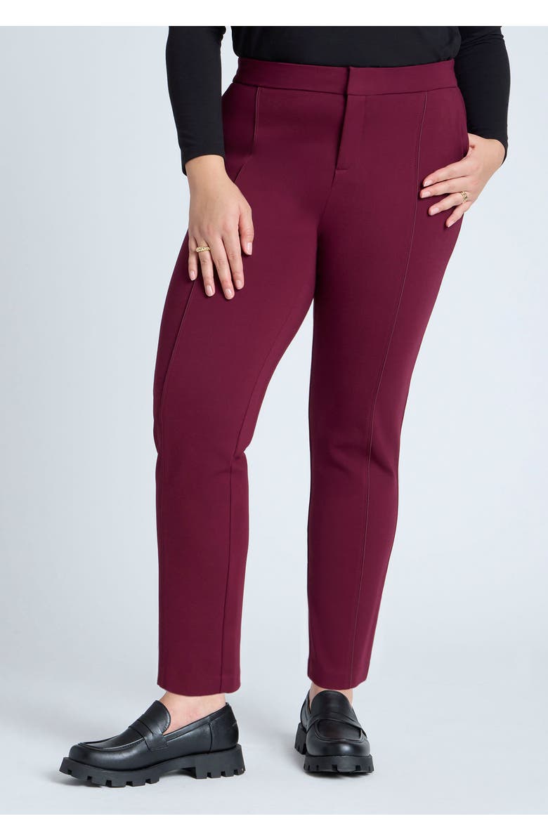 ELOQUII The Ultimate Stretch Slim Leg Pant, Alternate, color, Black