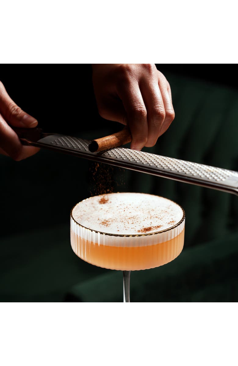 Viski Professional Citrus Grater with Acacia Wood, Alternate, color, Brown