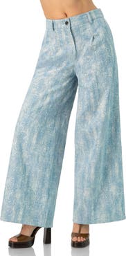 IVONNE Wide Leg Embroidered Jeans