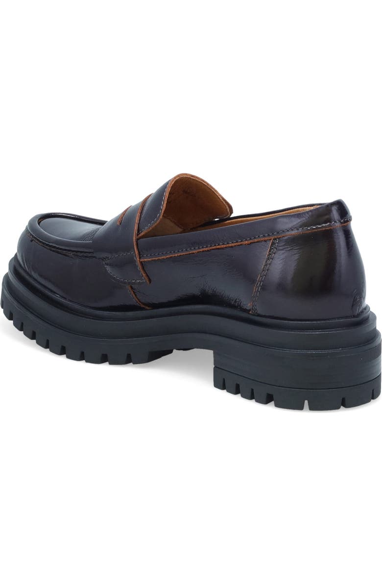 Miz Mooz Legend Platform Loafer, Alternate, color, Bordeaux Patent