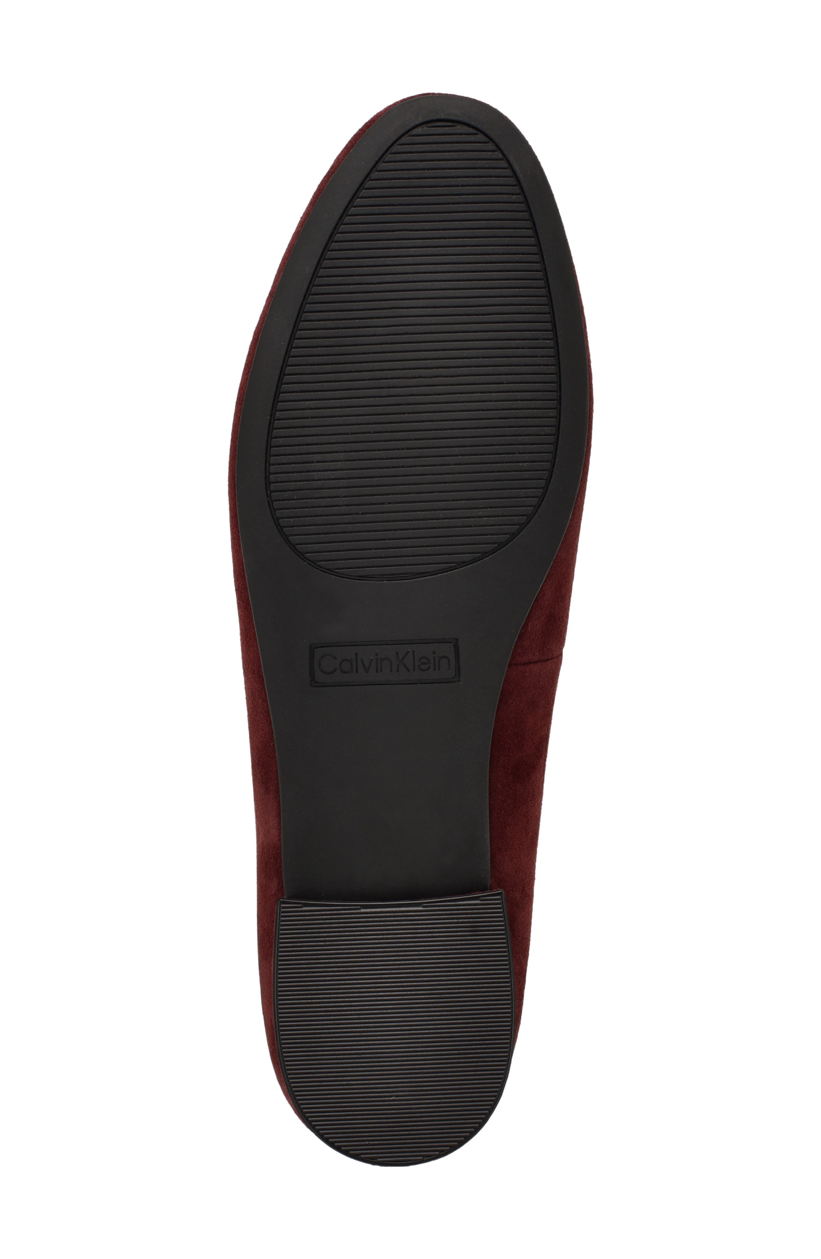 Cyrie Bow Embellished Ballet Flat, Alternate, color, DARK RED