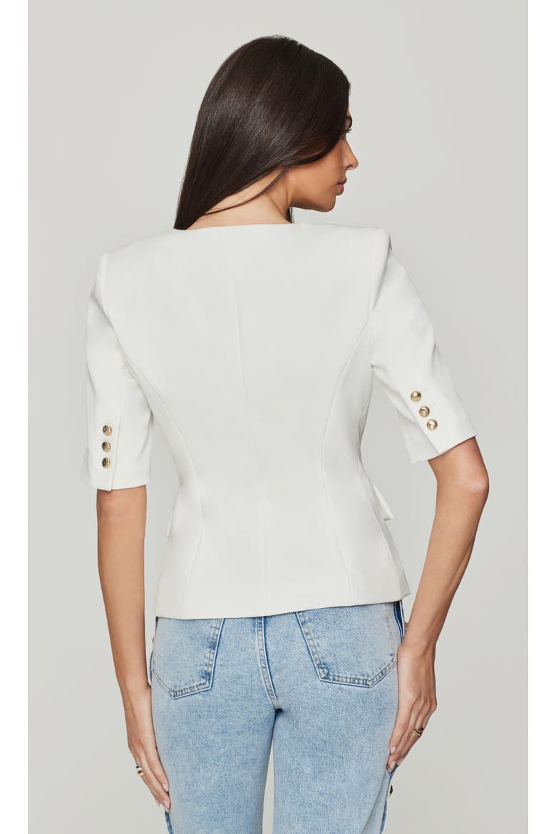 Tilly Crepe Jacket, Alternate, color, white