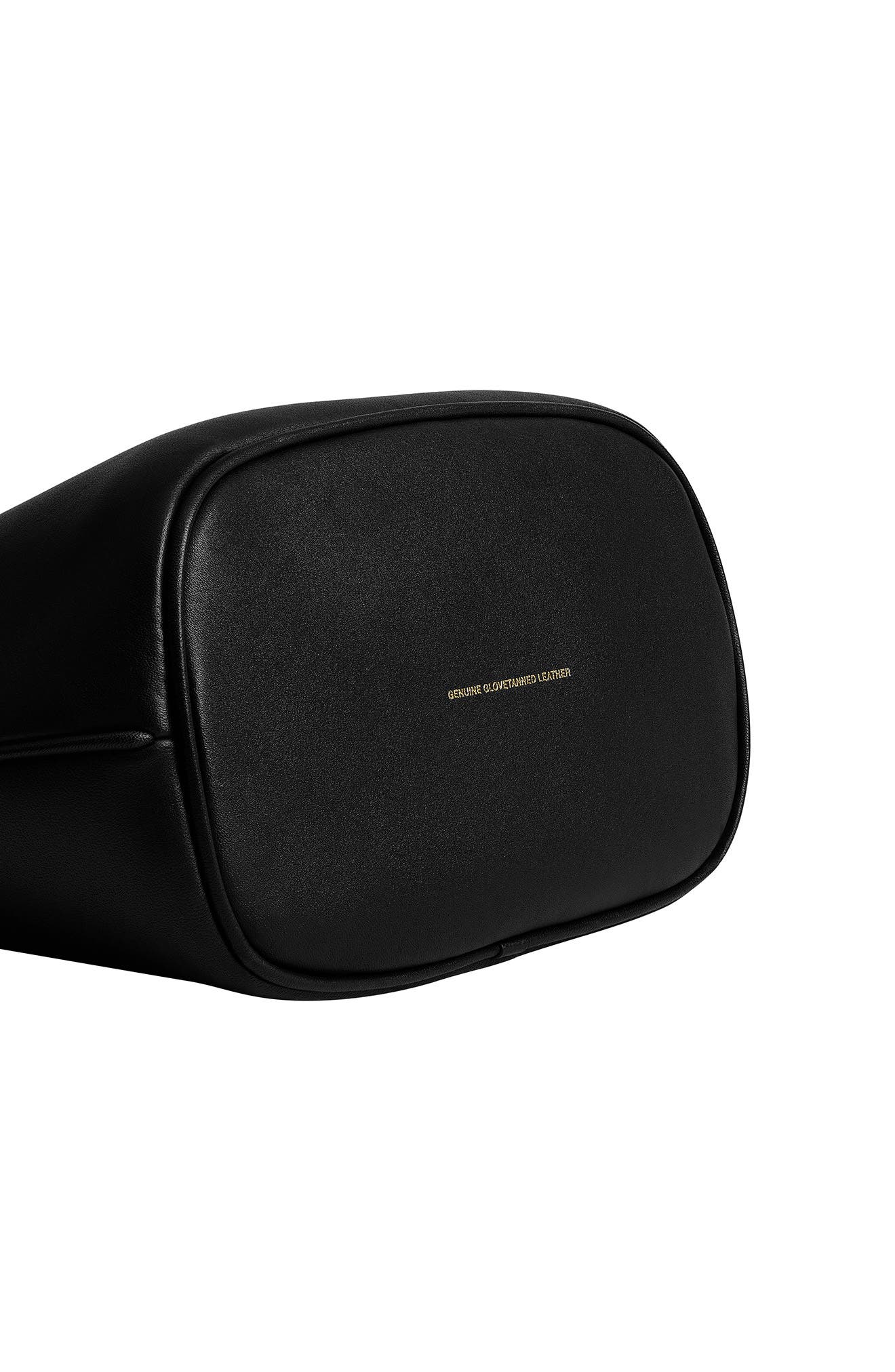 Demi Leather Shoulder Bag, Alternate, color, B4/ BLACK