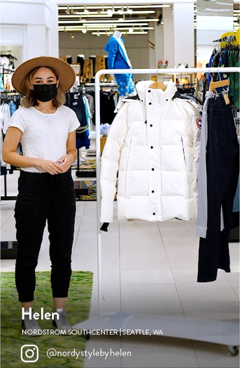 Men's Wyndham Fusion Fit 625 Fill Power Hooded Down Jacket, sales video thumbnail