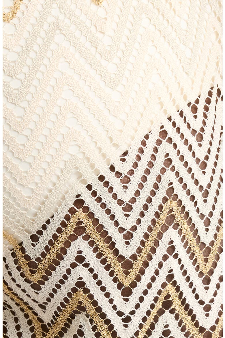 Chevron Duke Drawstring Cover-Up Shorts, Alternate, color, SANDSTONE CHEVRON