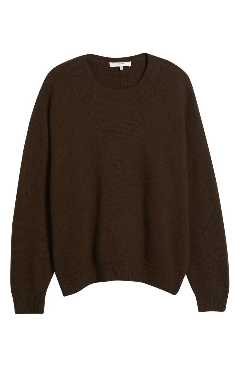 FRAME The Cashmere Brushed Sweater, Alternate, color, Coffee