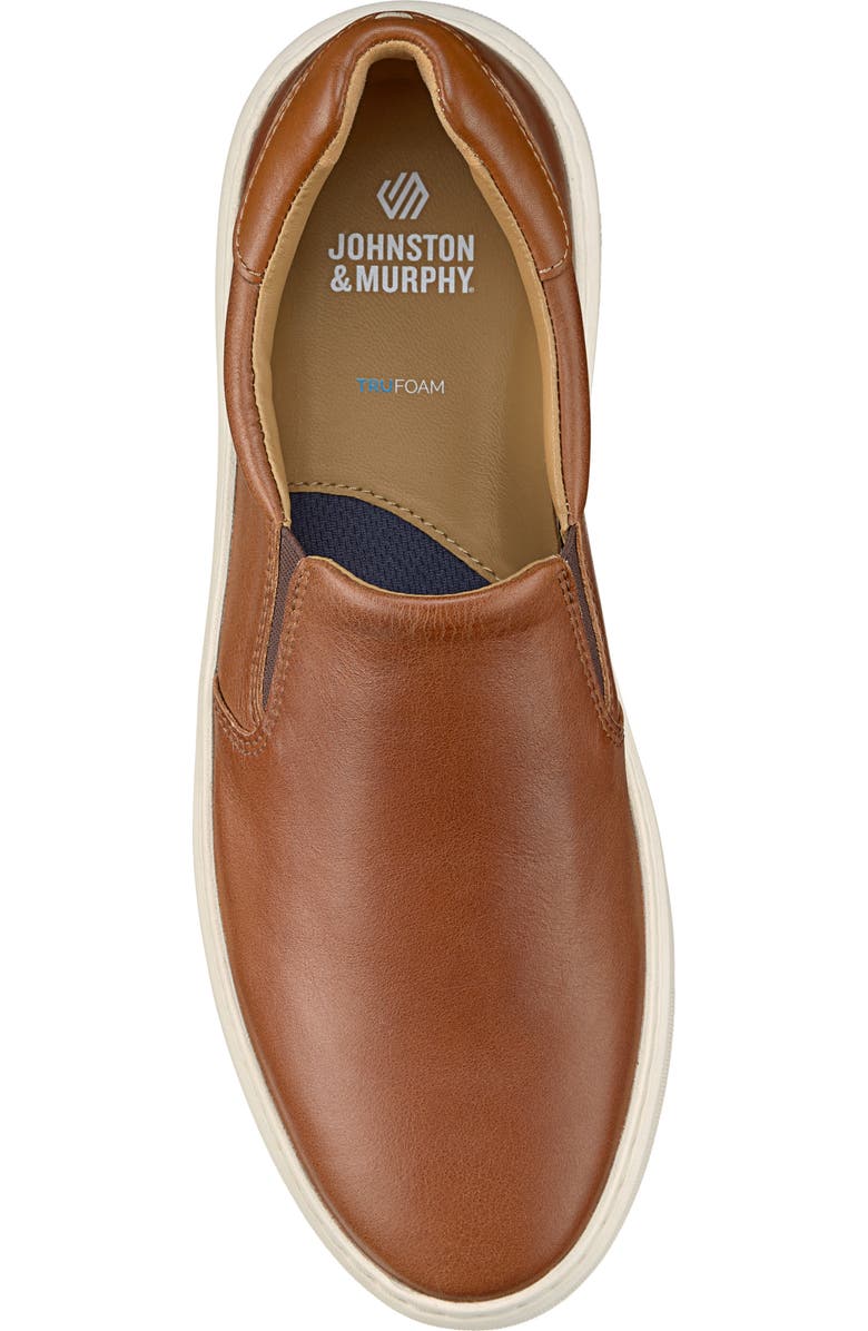 Johnston & Murphy Anders Slip-On Sneaker, Alternate, color, Tan Full Grain