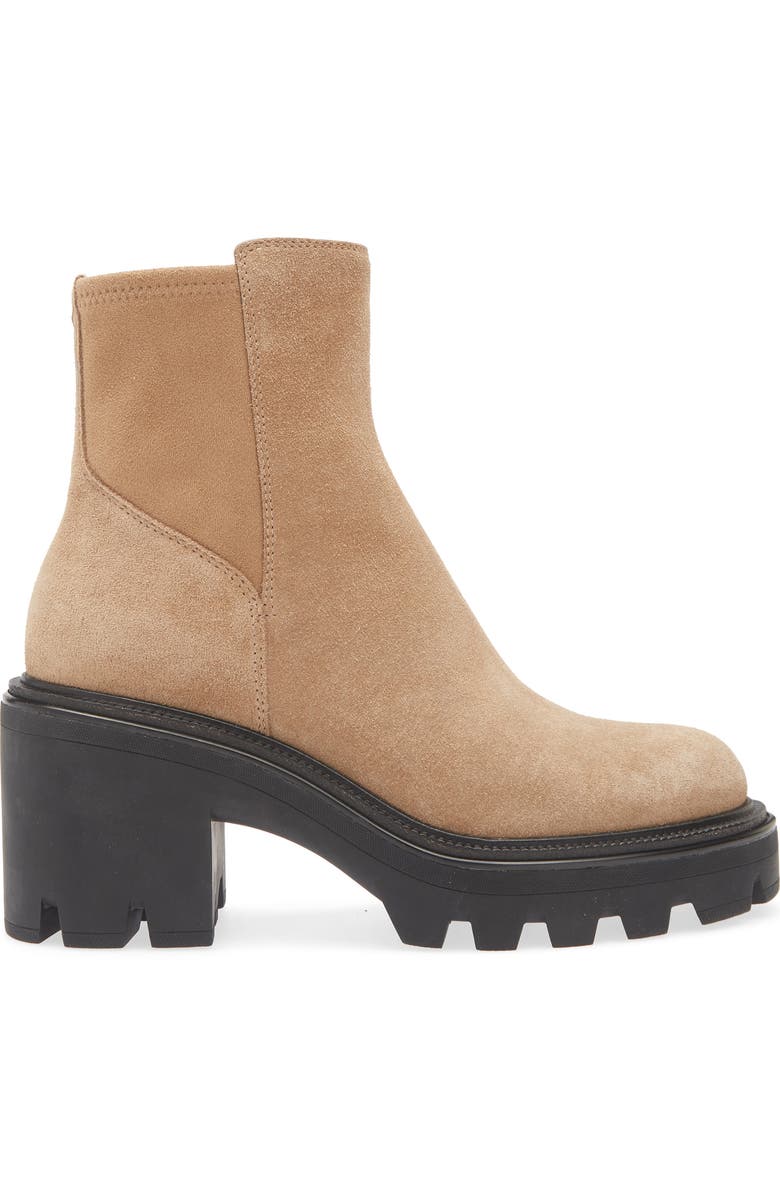 rag & bone Quinn Lug Sole Chelsea Boot, Alternate, color, Camel Suede