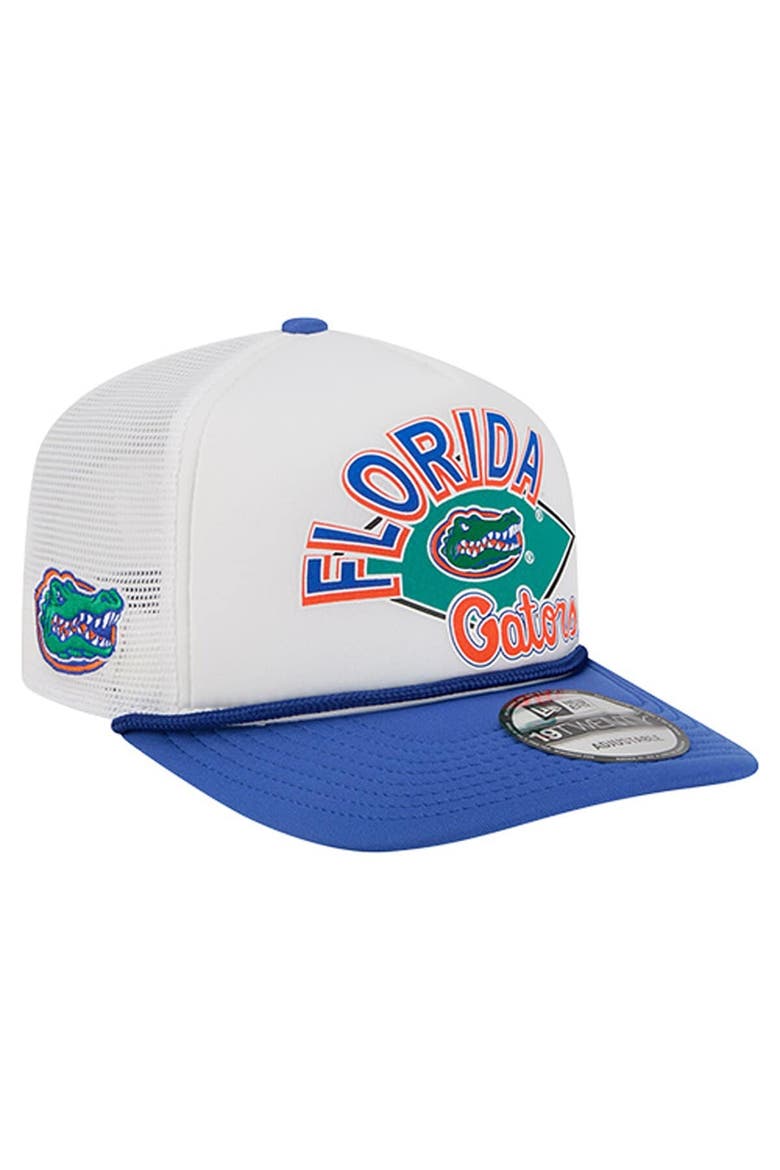 Men's New Era  White Florida Gators Diamond 19TWENTY Golfer Adjustable Hat, Main, color, White