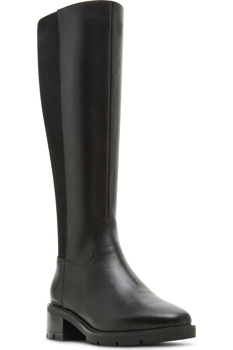 blondo dress boots Women's Colorado Waterproof Boot - Black - Knee Blondo Dagger Leather Lug Boot with Waterproof Sole Seam This stylish Blondo Monday Waterproof Wedge Bootie