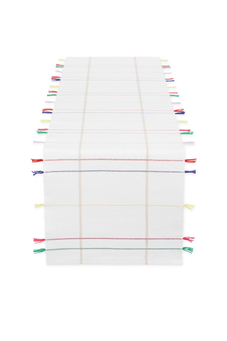 Party Stripe Rib Table Runner, Main, color, Party Stripe