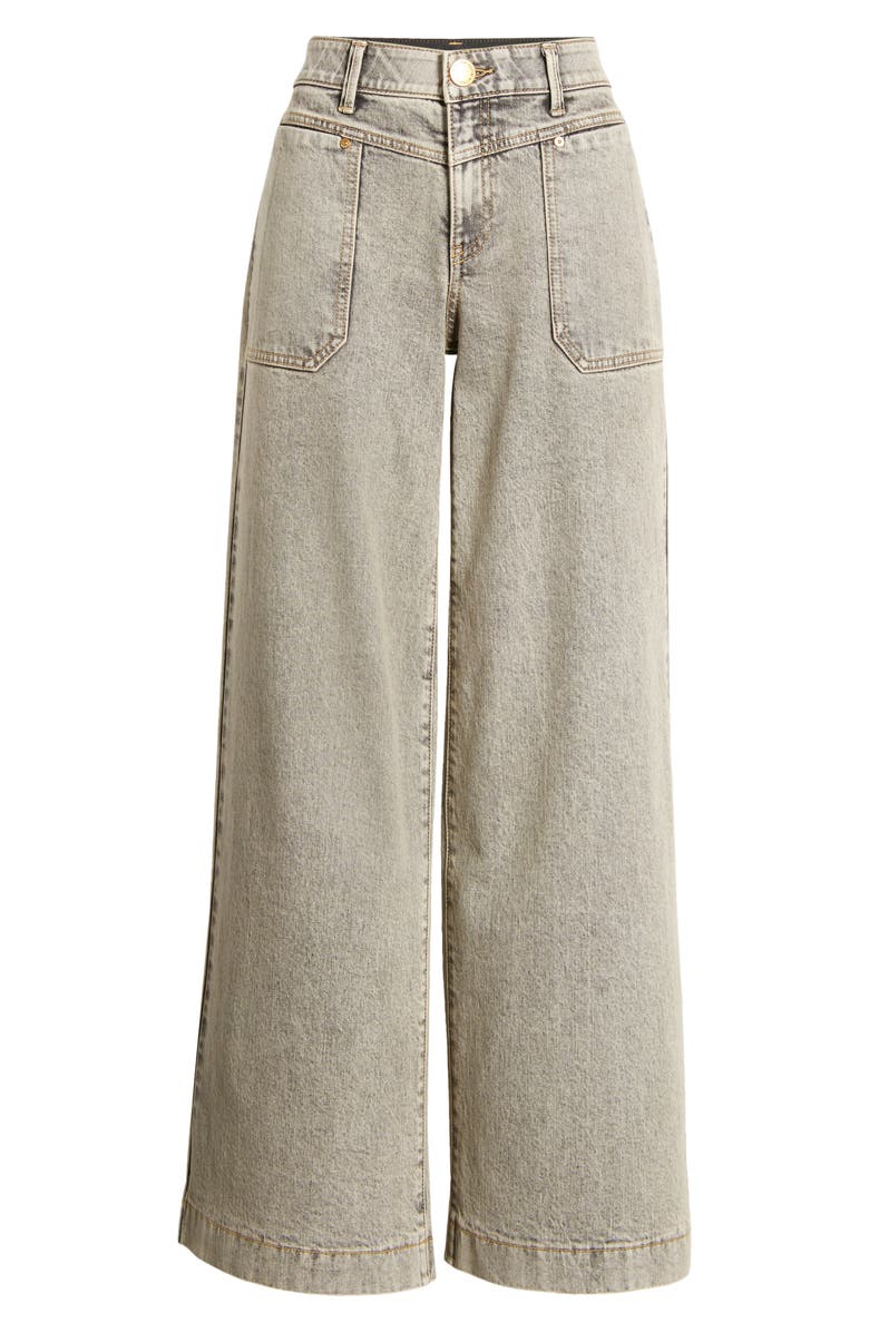 Wit & Wisdom 'Ab'Solution V-Yoke High Waist Wide Leg Jeans, Alternate, color,