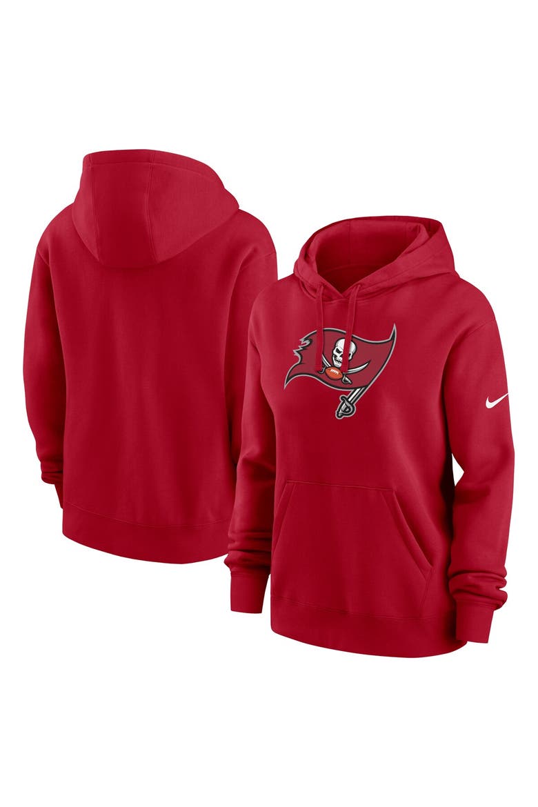 Women's Nike Red Tampa Bay Buccaneers Club Fleece Pullover Hoodie, Main, color, Red