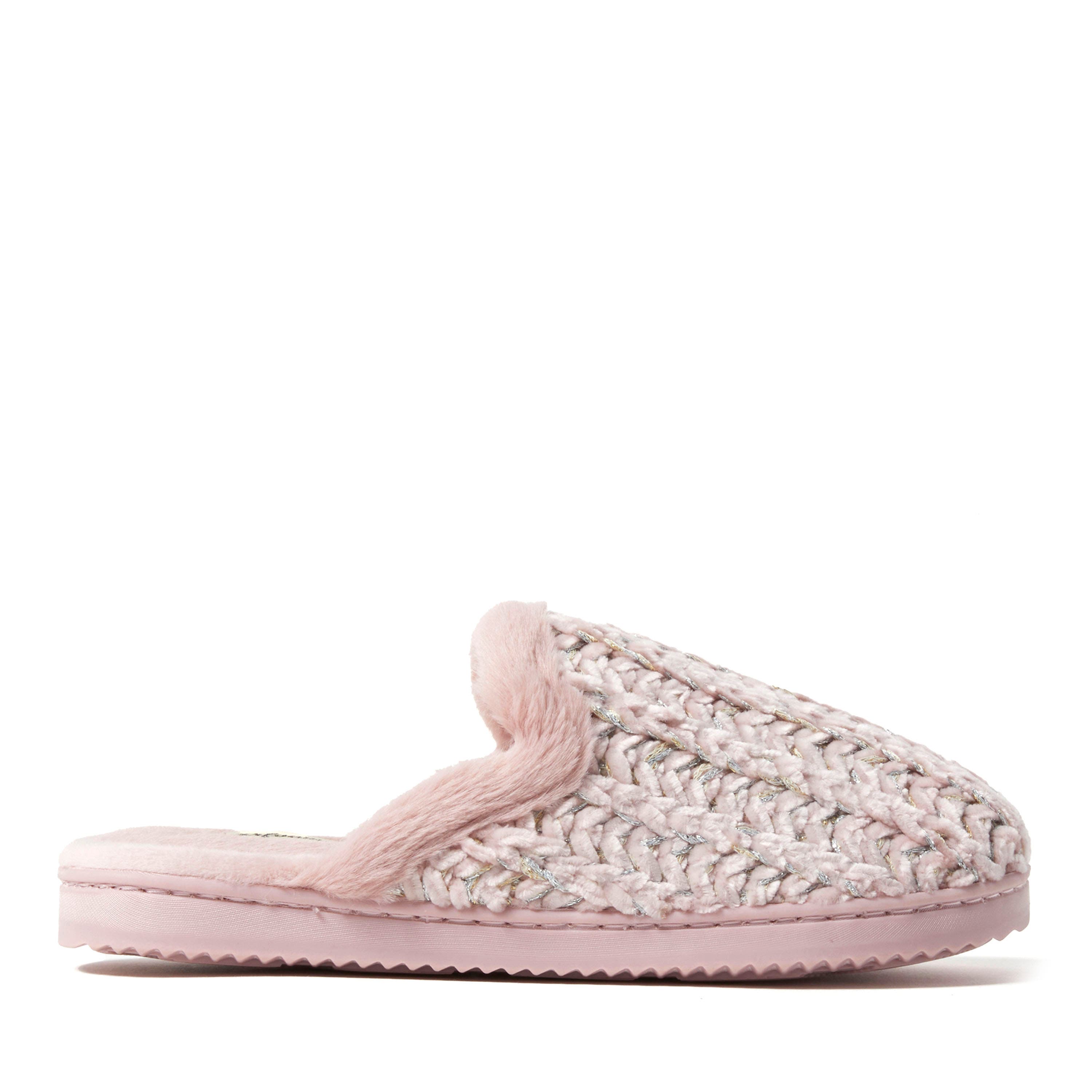 Paris Chenille Shaped Tab Scuff Slipper - image 4