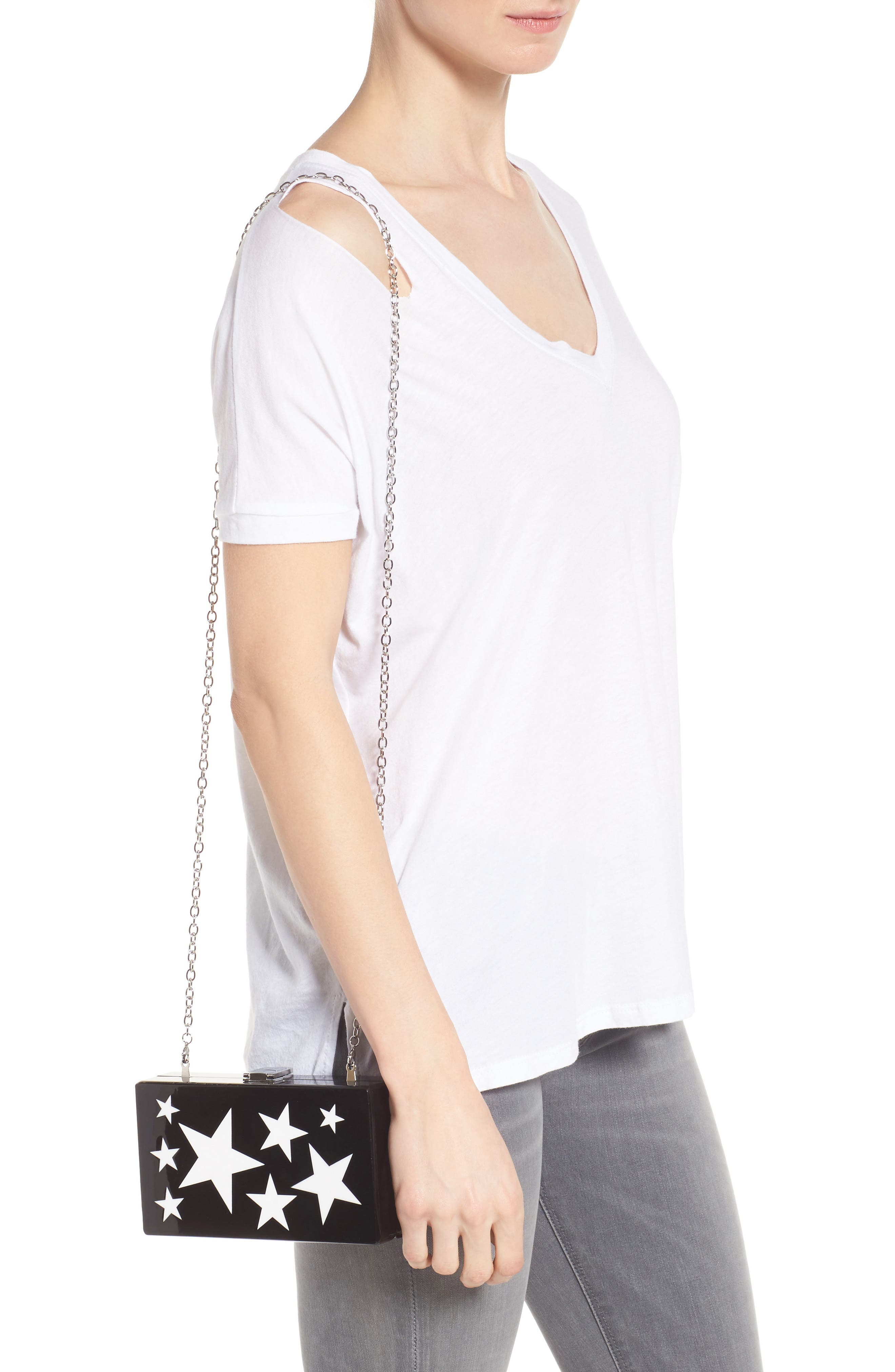 Nordstrom Etoile Acrylic Box Clutch, Alternate, color, 