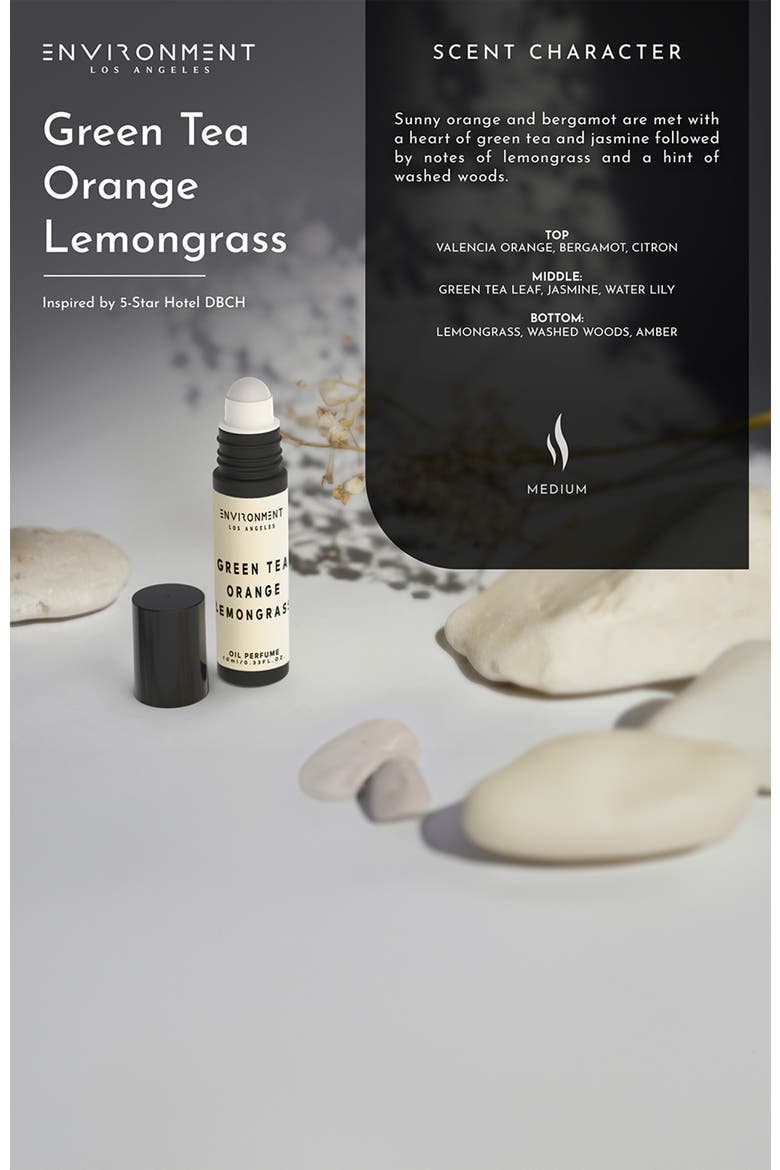 Inspired by 5-Star Luxury Hotel Roll-on Oil Perfume, Alternate, color, Green Tea |Orange |Lemongrass