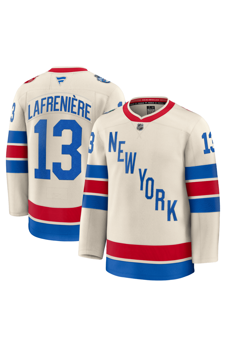 FANATICS Men's Fanatics Alexis Lafreniere Beige New York Rangers 2026 NHL Winter Classic Premium Jersey, Alternate, color, Beige