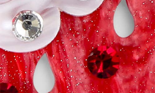 Kurt Geiger London Strawberry Bag Charm In Open Red