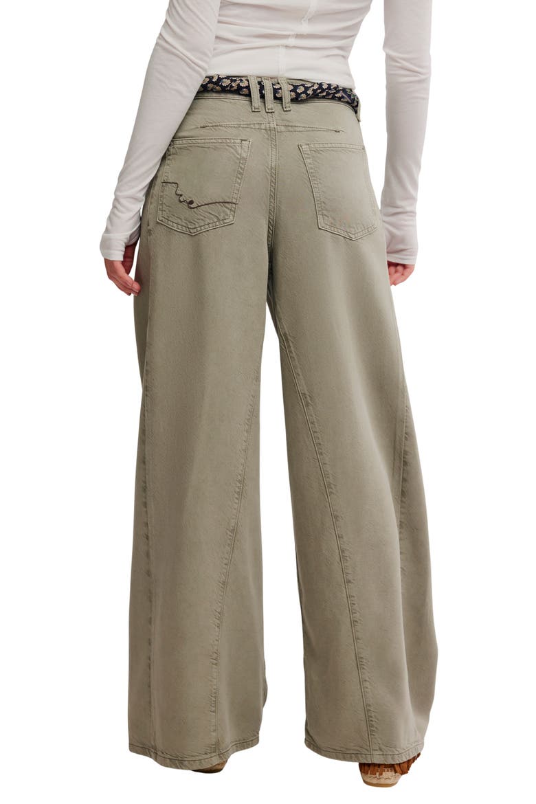 Haven High Waist Baggy Wide Leg Jeans, Alternate, color, SEAGRASS