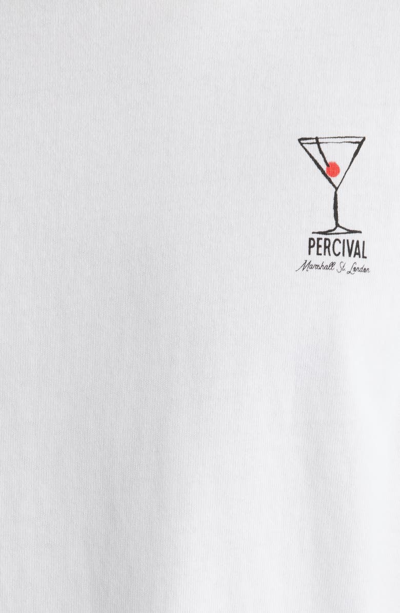 Percival Rossi Martini Oversize Graphic T-Shirt, Alternate, color, White