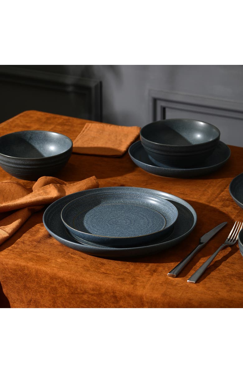 Stone Lain Elio Stoneware 24-Piece Dinnerware Set, Alternate, color, Blue