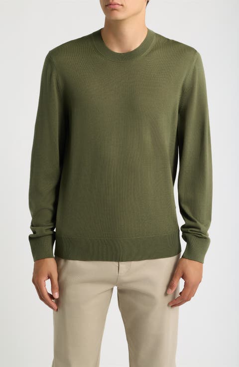 H-Leno Virgin Wool Crewneck Sweater