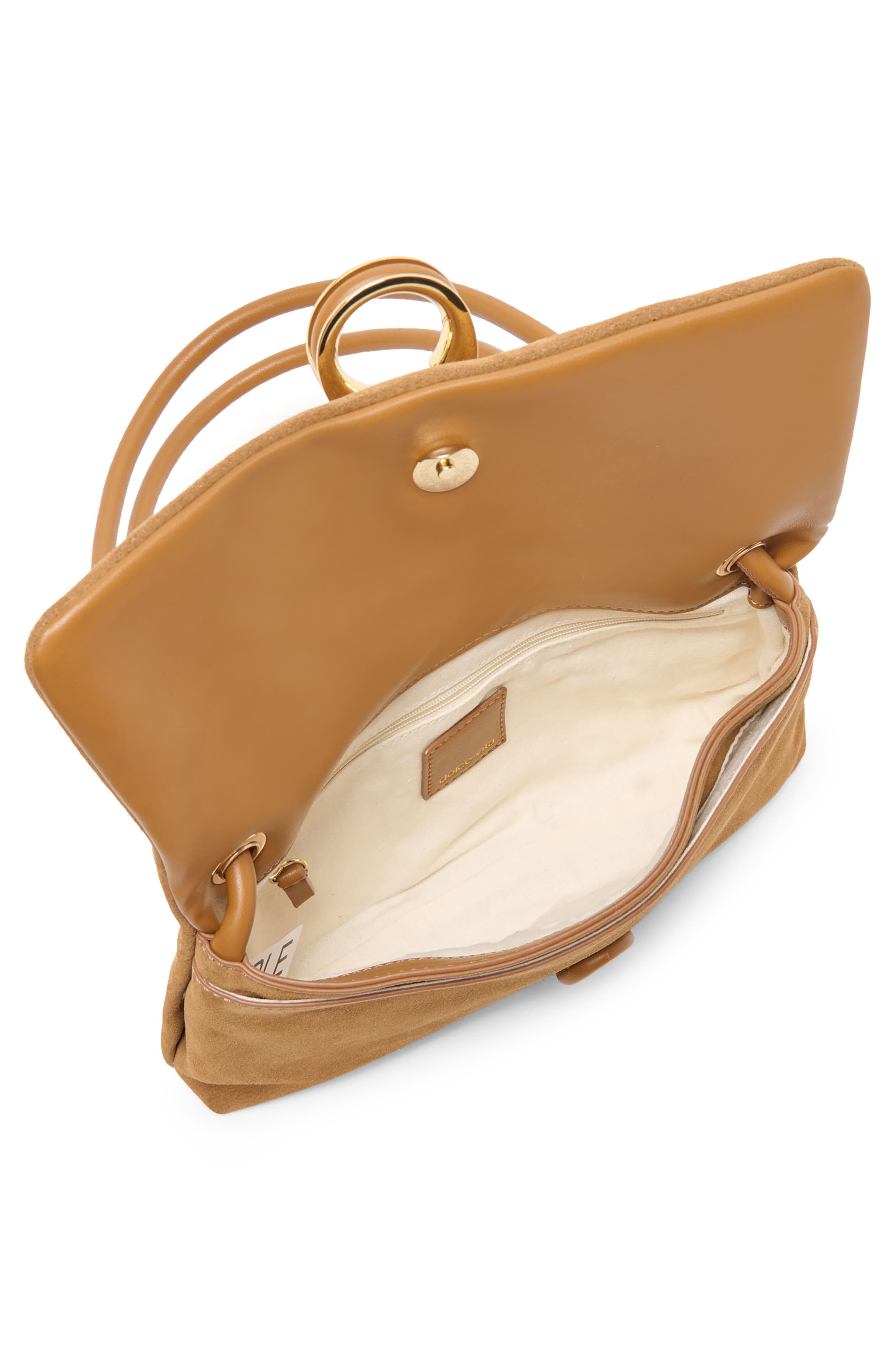 Amina Shoulder Bag, Alternate, color, PECAN SUEDE