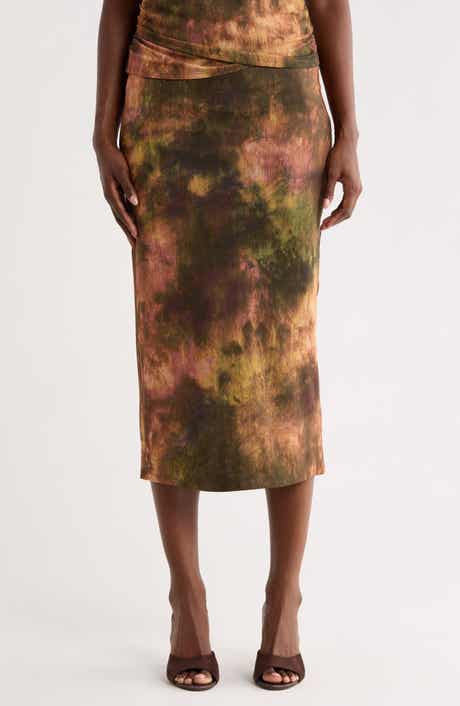 Mesh Pencil Skirt