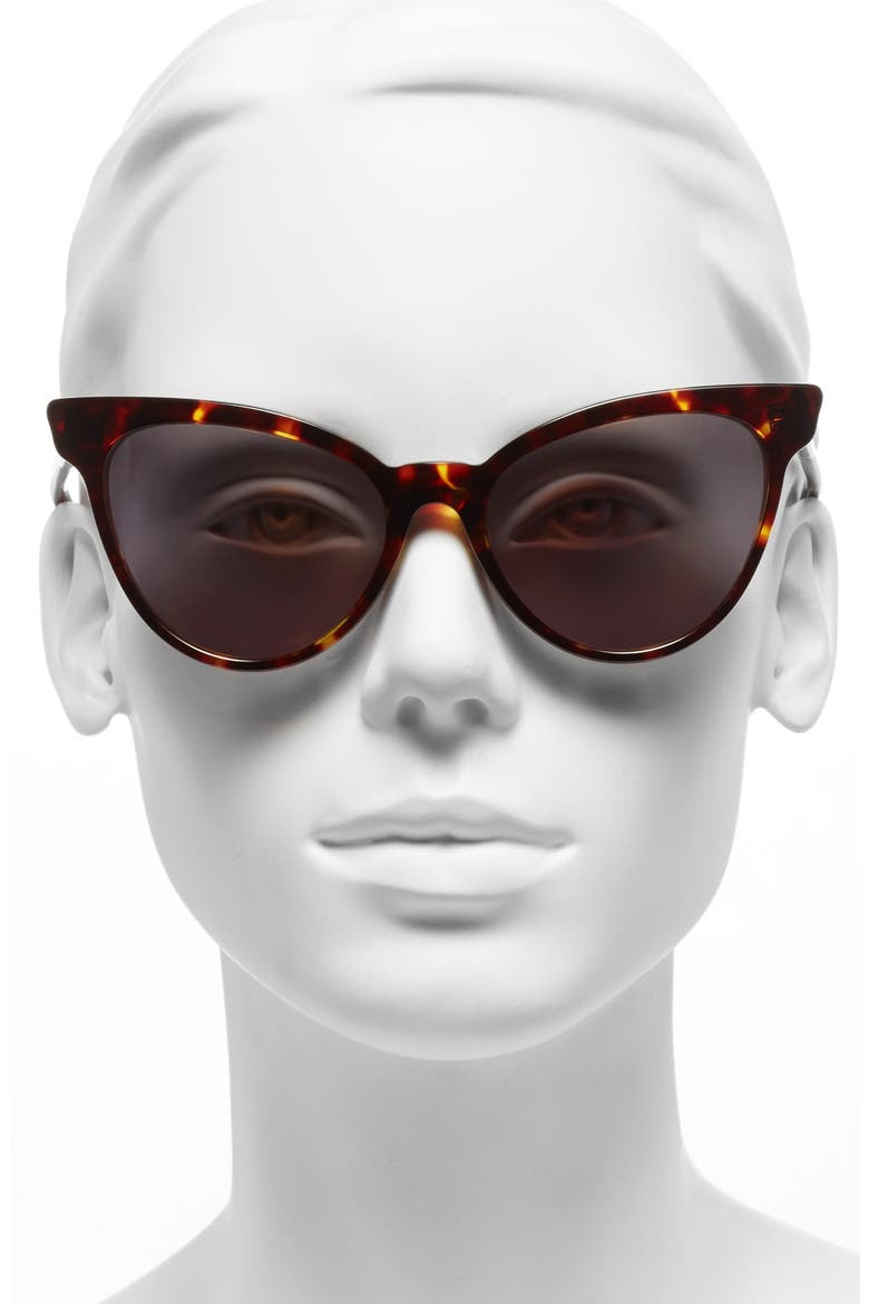 'La Femme Deluxe' 55mm Sunglasses, Alternate, color, TOKYO TORTOISE