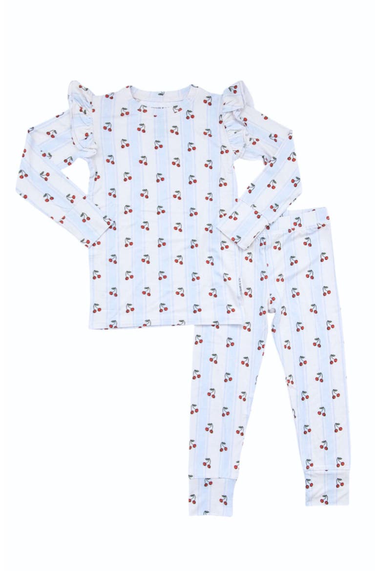 Ruffle Pajama Set, Main, color, Multicolored