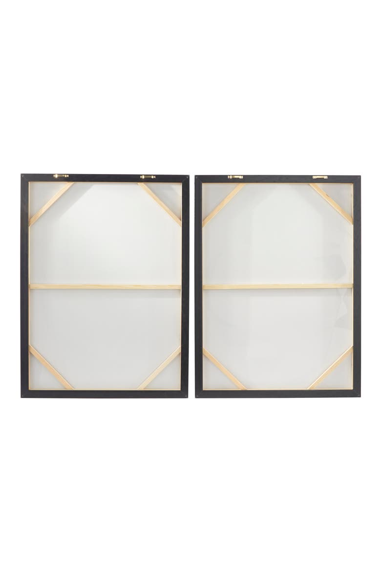 White Abstract Canvas Framed Wall Art, Alternate, color, WHITE