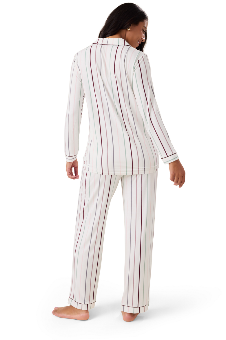 Clea Classic Long Sleeve Maternity & Nursing Pajama, Alternate, color, Classic Stripe