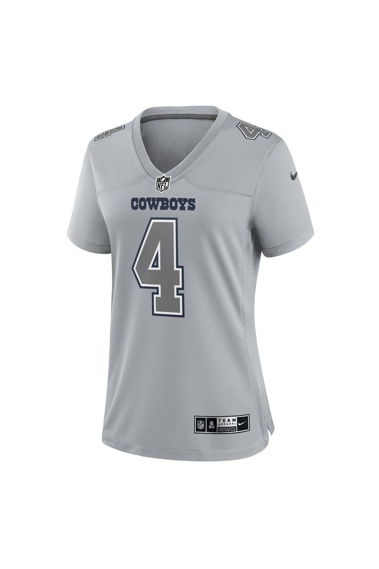 Women's Nike Dak Prescott Gray Dallas Cowboys Atmosphere Fashion Game Jersey, Alternate, color, Gray