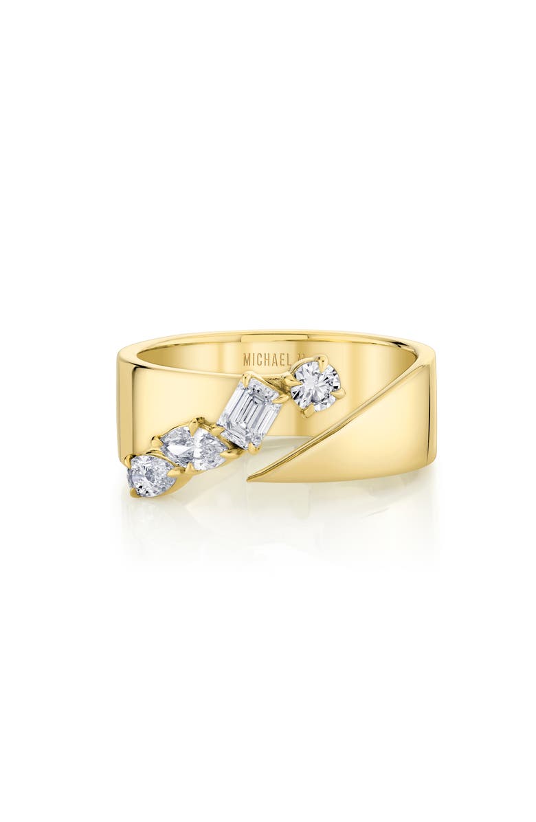 Michael M Montage Diamond Split Band Ring, Alternate, color, Yellow Gold