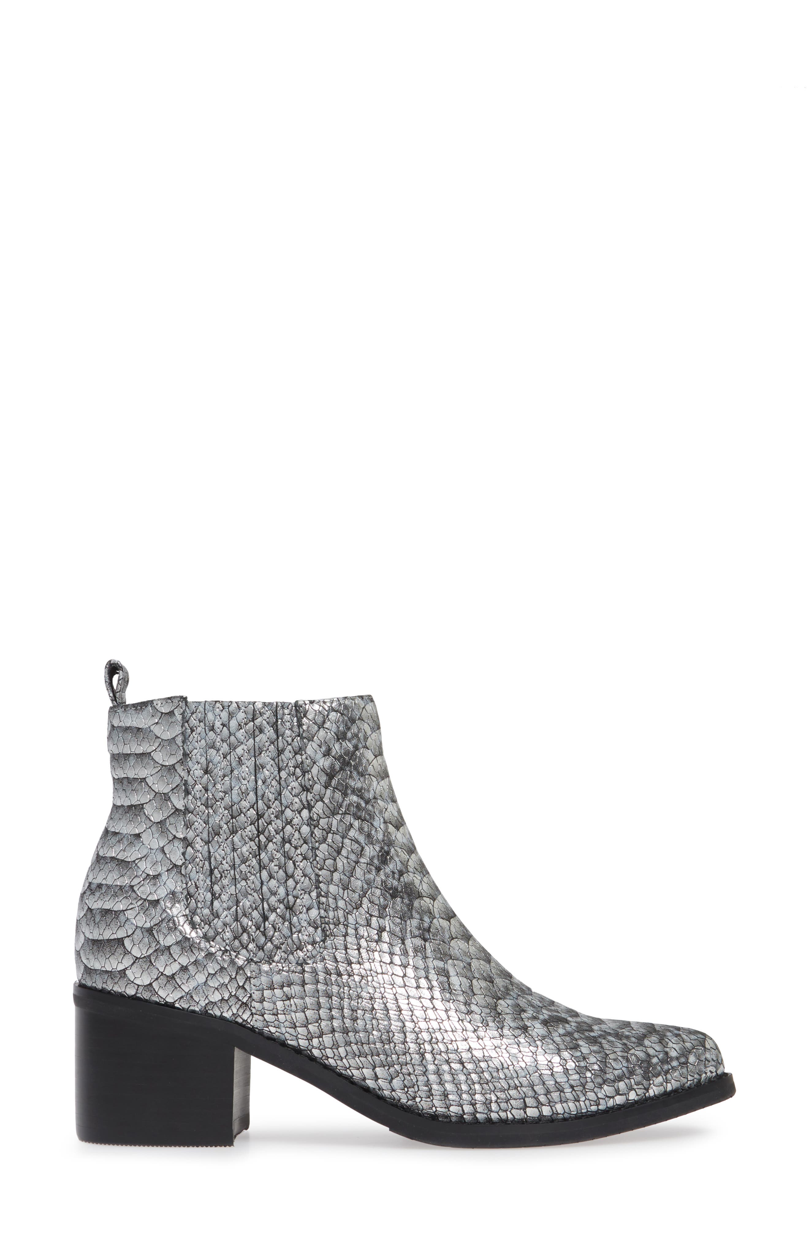 Elvina Waterproof Bootie, Alternate, color, SILVER SNAKE PRINT LEATHER