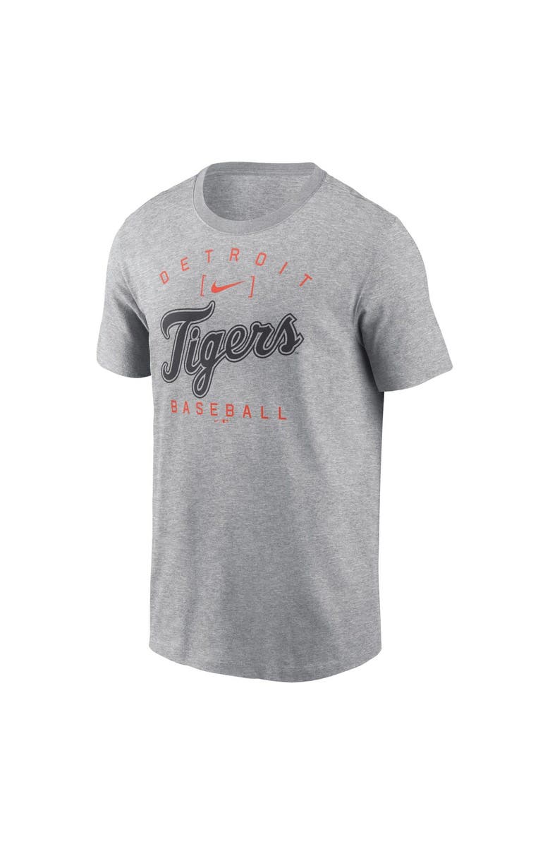 Nike Men's Nike Heather Gray Detroit Tigers Home Team Athletic Arch T-Shirt, Alternate, color,