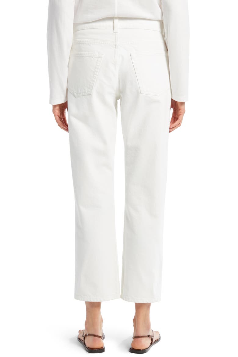 Lesley Straight Crop Jeans, Alternate, color, WHITE