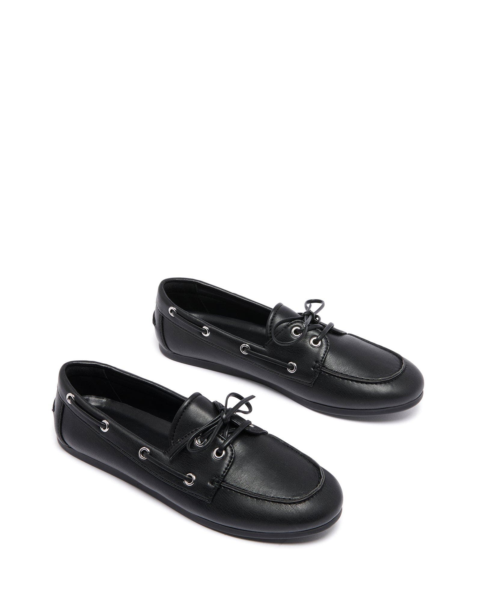 Therapy Australia Sailor Boat Shoe, Main, color, Black Pu