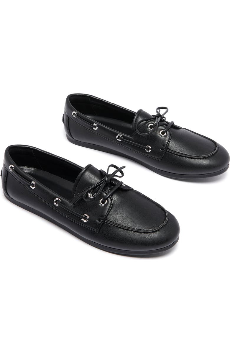 Therapy Australia Sailor Boat Shoe, Main, color, Black Pu