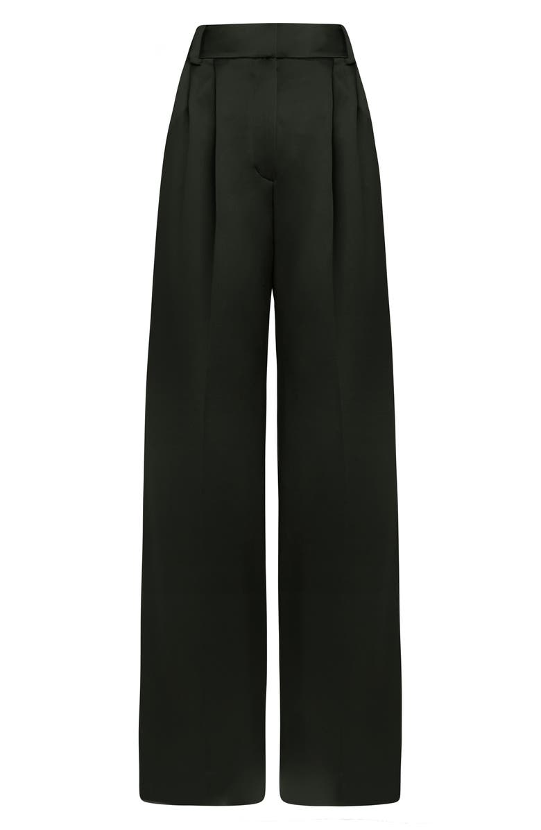 Favorite Daughter The Favorite Pleated Satin Wide Leg Pants, Alternate, color, 
