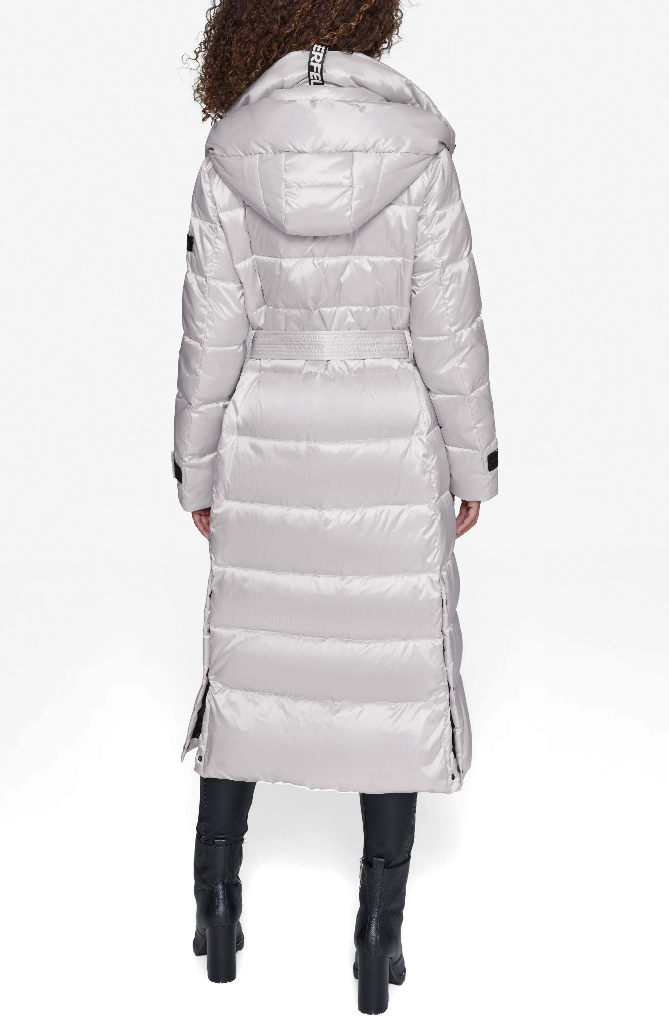 Contrast Belted Longline Puffer Jacket - image 2