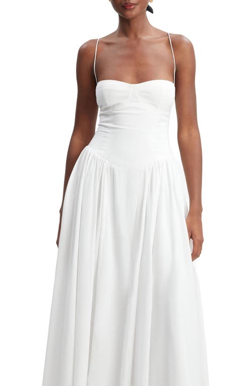 Bardot Estie A-line Cotton Dress In Orchid White