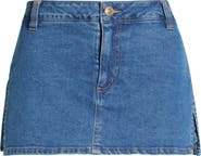 BP. Side Slit Denim Skort