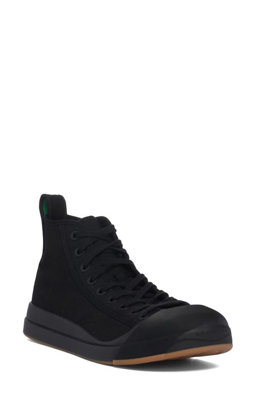 Bottega Veneta Vulcan High Top Sneaker in 1000 Black