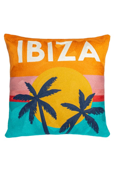 Ibiza - Needlepoint Travel Inspired Pillow