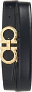FERRAGAMO Double Gancio Reversible Leather Belt