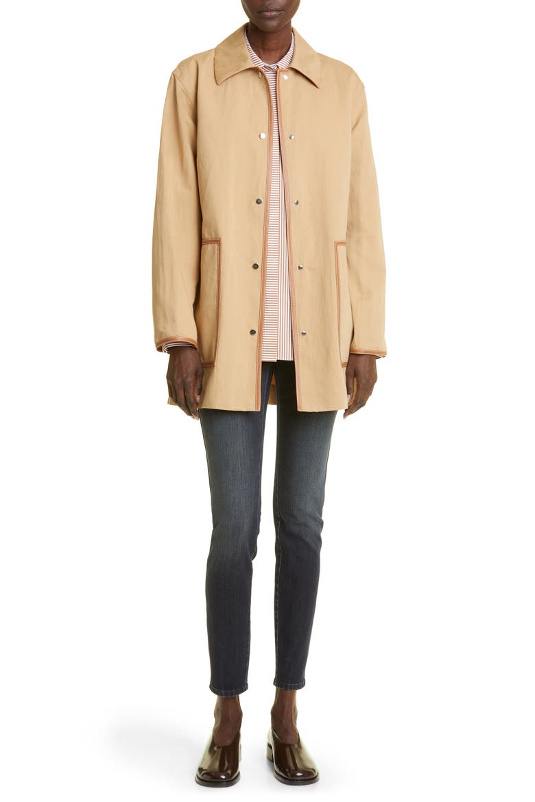 Cotton & Linen Coat, Alternate, color, SEMOLINA