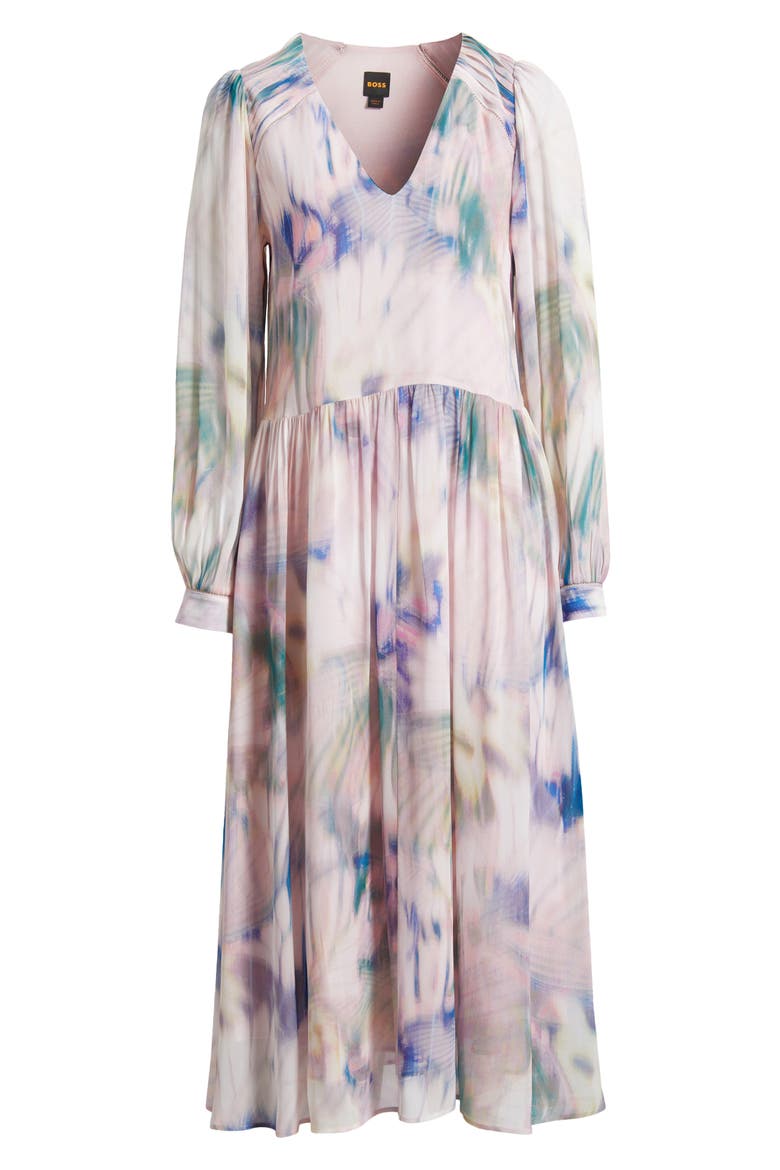 Ditilla Print Long Sleeve Dress, Alternate, color, OPEN MISC