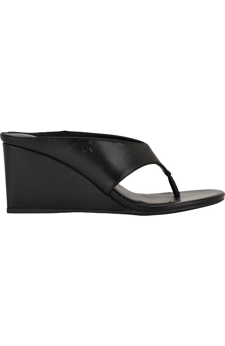 Calvin Klein Marchela Wedge Sandal, Alternate, color, Black