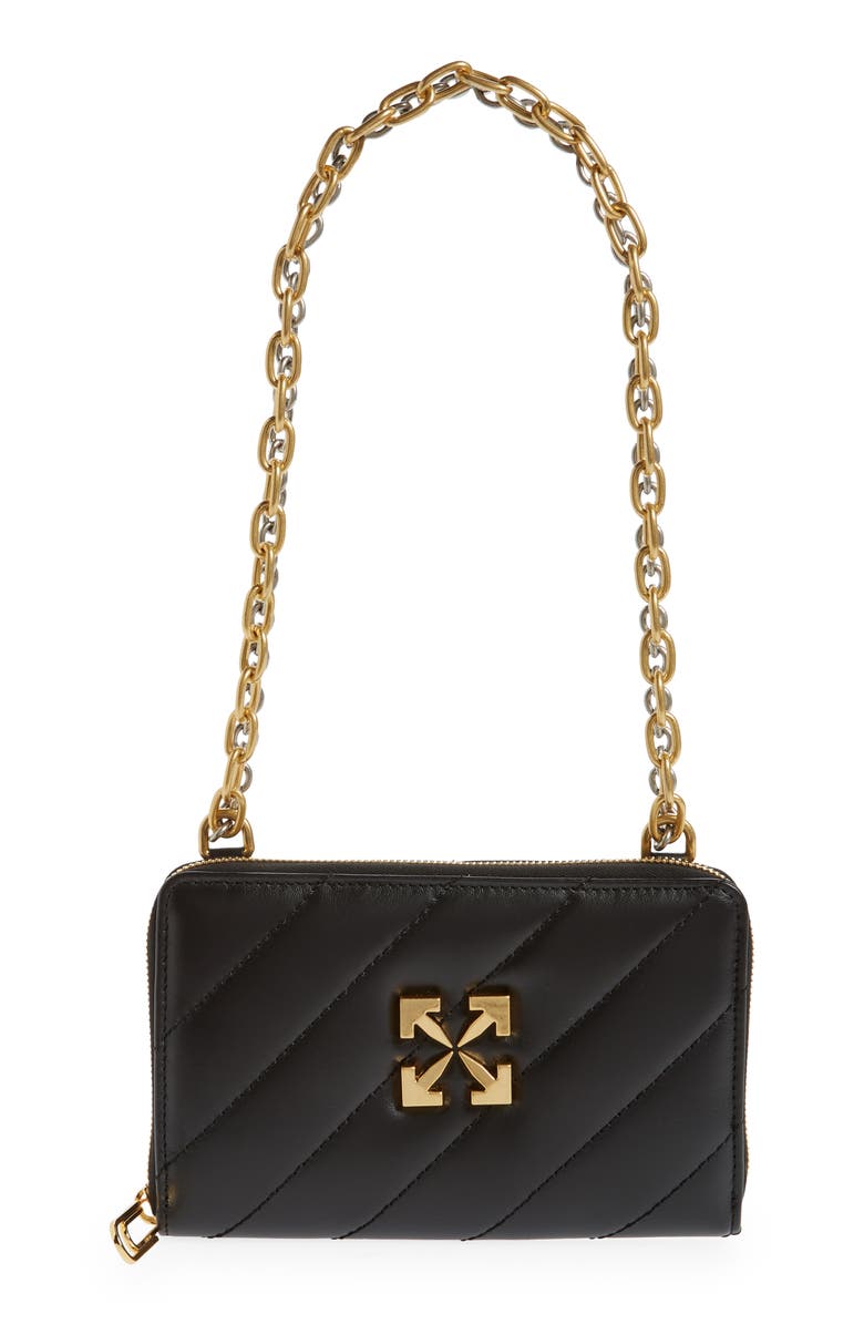 Off-White Jackhammer Matelassé Leather Wallet on a Chain | Nordstrom